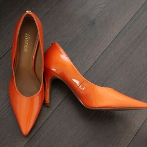 J.Renee Women's Orange Pumps